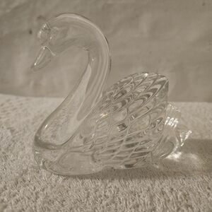 WATERFORD SOCIETY LEGENDS & LORE COLLECTION CRYSTAL SWAN 5.5" FIGURINE VINTAGE